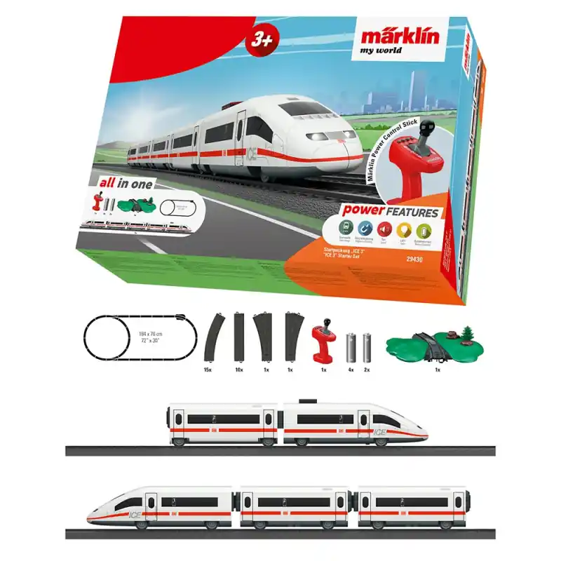 Expédié Aujourd'hui Coffret de démarrage « ICE 3 » My world - MARKLIN 29430 - HO 1/87