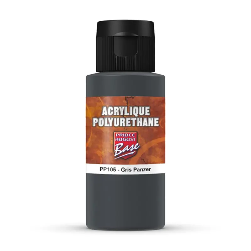 Base Acrylique Polyuréthane, Gris Panzer 60ml - PRINCE AUGUST PP105 Populaire