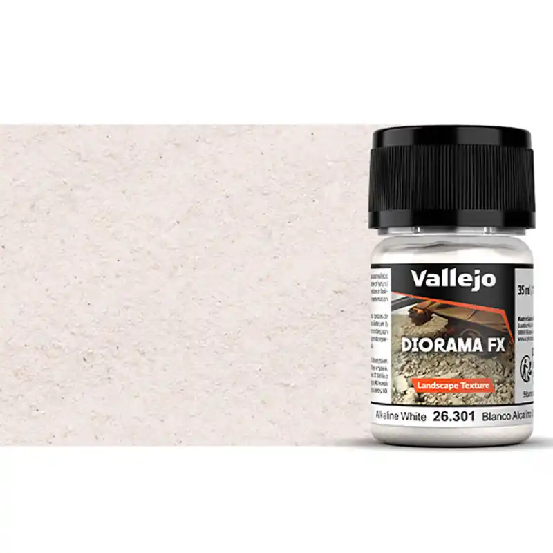 Jusqu'à Épuisement Des Stocks Gravier Blanc Alcalin (0.5-1mm), 60g, diorama FX - Vallejo 26.301