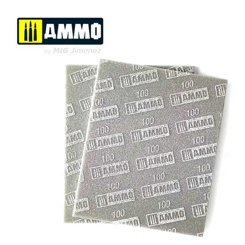 Feuilles d‘éponge à poncer 100 (x2) - AMMO 8555 Affaire À Saisir
