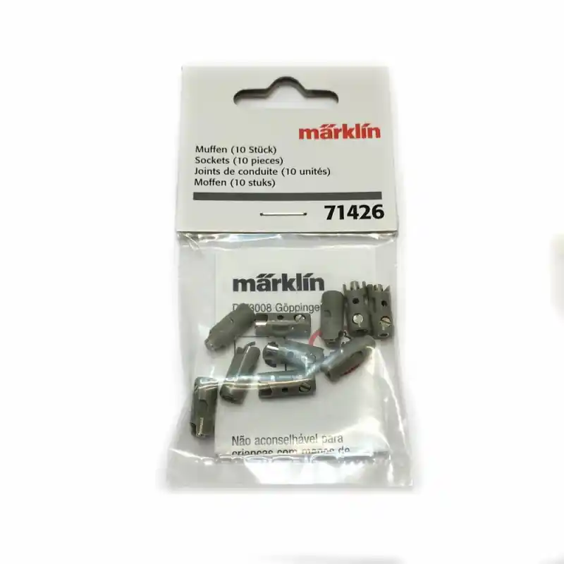 10 fiches de connexion femelles grises -MARKLIN 71426 Populaire
