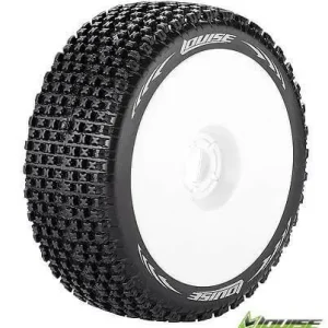 2 pneus et jantes B-PIRATE 1/8 Buggy Soft Av/Arr - Louise RC 3126SW Pas Cher