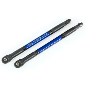 2 Biellettes Acier renforcés alu anodisés bleu - E-Revo vxl 2.0 - Traxxas 8619X (8618) Dernière Chance