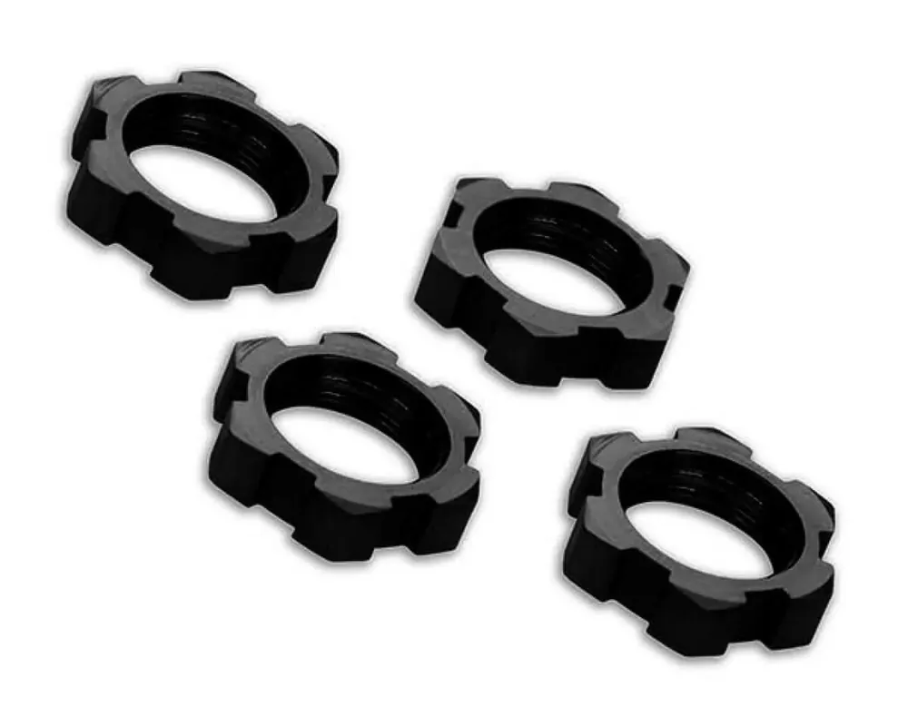 4 Écrous de roues 17mm aluminium noir - Traxxas 7758A Jusqu'à Épuisement Des Stocks