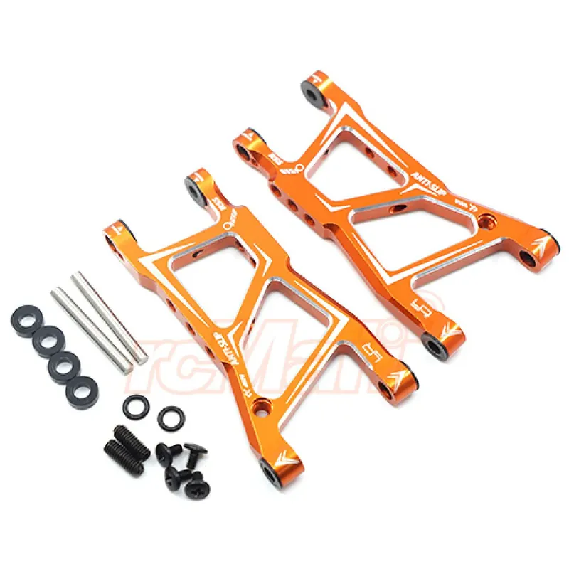 Jeu de bras inférieur arrière orange en aluminium pour HPI RS4 Sport 3 Paiement Sécurisé