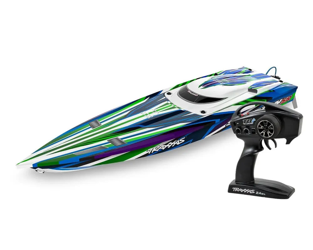 Pas Cher Bateau Traxxas Spartan SR VXL 6S TQi ID TSM RTR 103076-4 vert