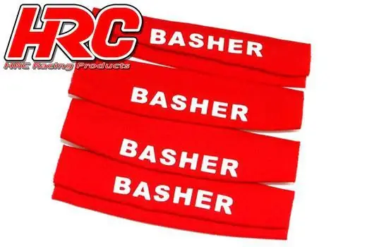 Dernière Chance Chaussettes d‘amortisseur 90x25x30mm rouge (4 pcs) - HRC28056RE