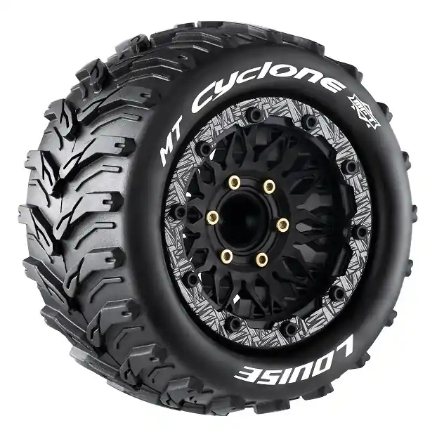 Promotion Saisonnière 2 Pneus et jantes Louise MT-CYCLONE Traxxas Maxx Soft Black (MFT) LT3310SX