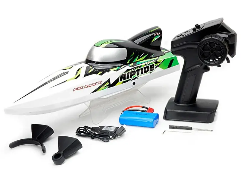 Bateau RC haute vitesse Riptide Turbojet Brushless 41cm vert Prix Choc