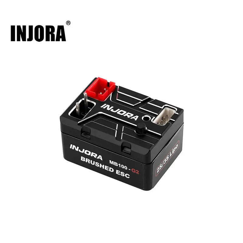 Prix Réduit ESC brossé étanche Injora MB100 G2 40A pour crawlers 1/24 et 1/18