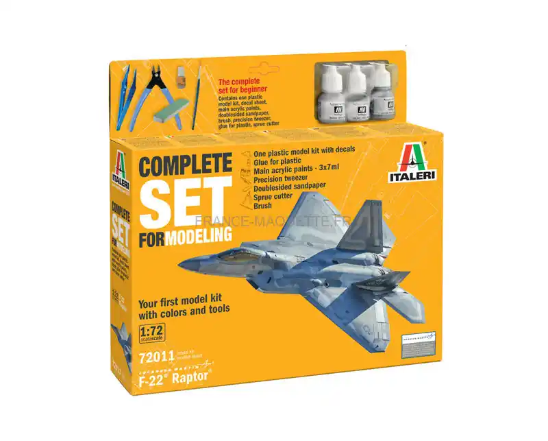 Jusqu'à Épuisement Des Stocks Model set F-22 Raptor 1/72 - Italeri 72011