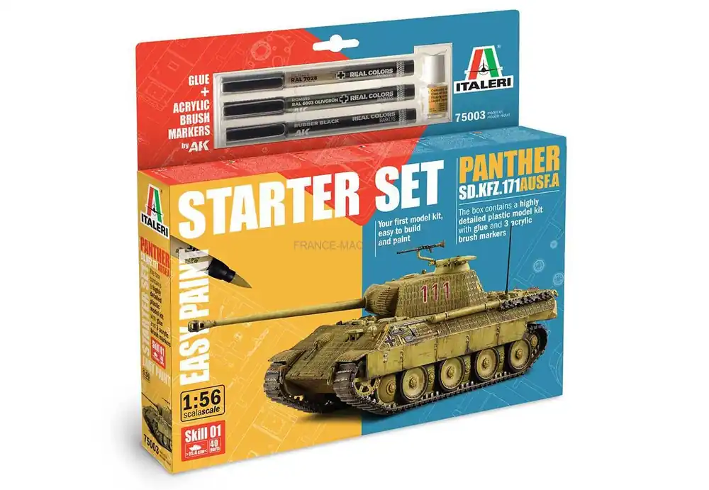 Must-Have Starter set Panther Sd.Kfz.171 Ausf. A 1/56 - Italeri 75003