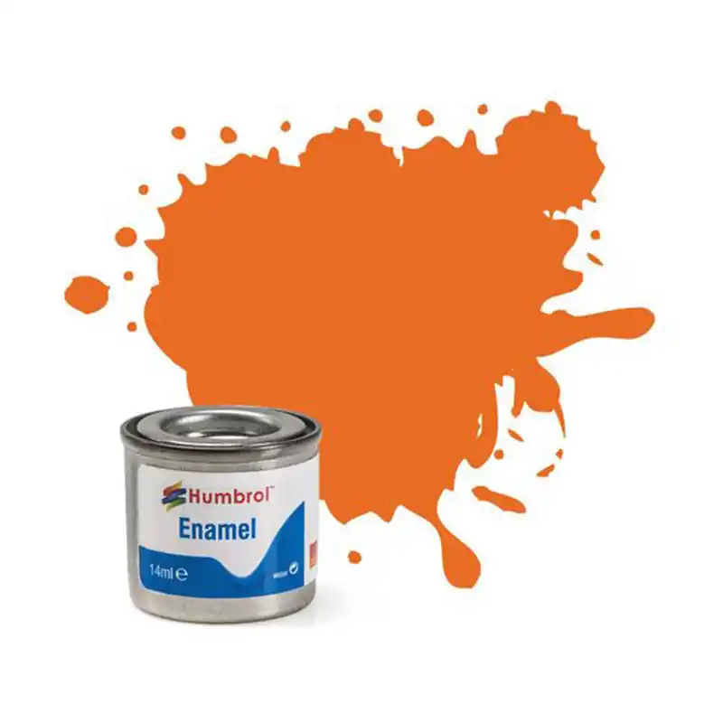 Offre Du Jour peinture enamel 14ml AA0196 Humbrol 18 Gloss Orange (Orange Brillant)