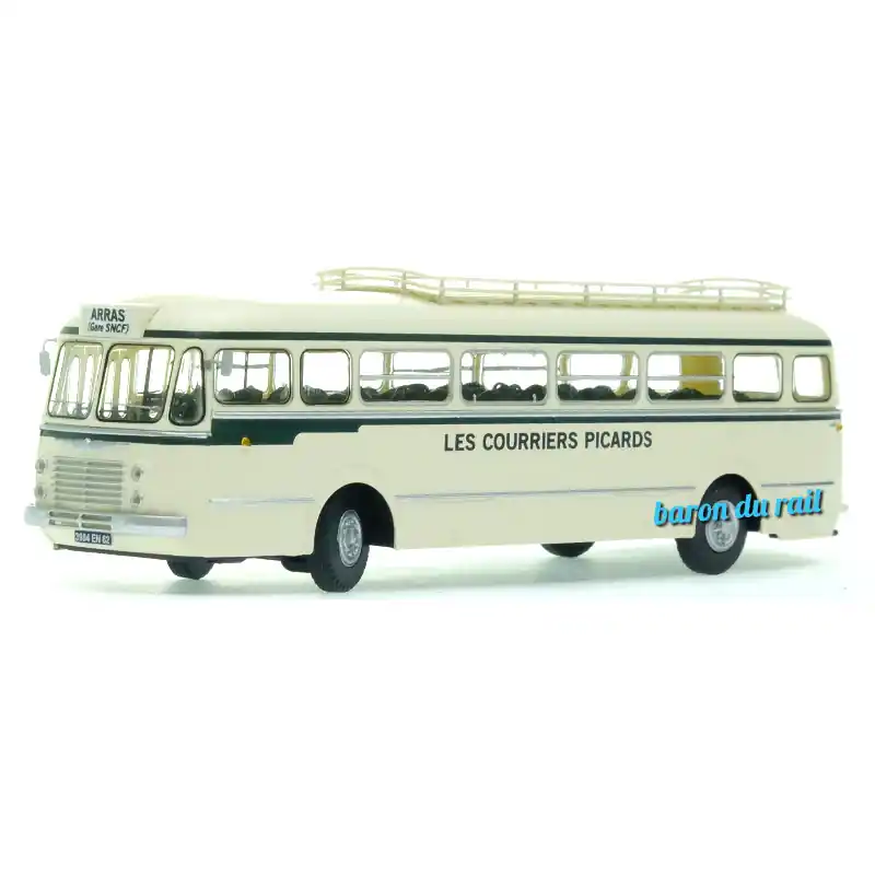 REE CB-137 Autocar Renault r4190 Crème – « LES COURRIERS PICARD » (62) - HO 1/87 Livraison Express
