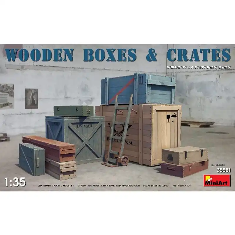 Retour Gratuit MiniArt Caisses en bois 1/35 - 35581
