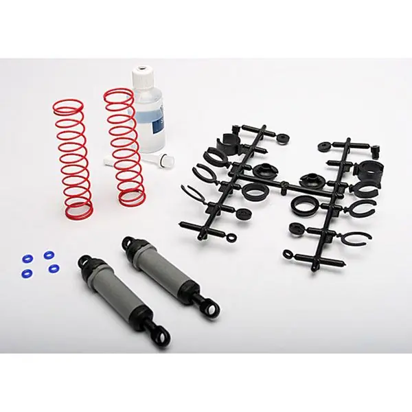 Amortisseurs Arriere Gris Tres Longs Complets (x2) TRAXXAS - 3762A Haute Qualité