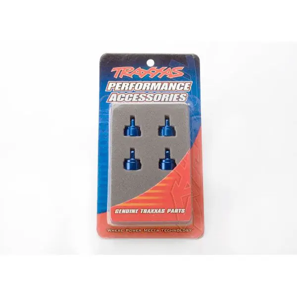 Seulement Aujourd'hui Bouchons d‘Amortisseurs Alu Anodise Bleu (x4) TRAXXAS - 3767A