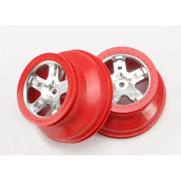 Commande En Gros Jantes Sct Chromees Rouge 2.2 Ext/3.0 Int / 4x2 Arr-4x4 Av/Arr (x2) TRAXXAS - 5872A