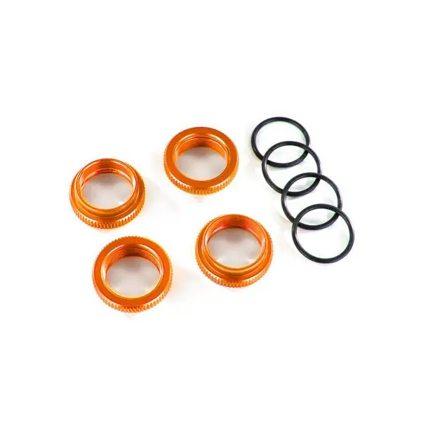 Bagues de Ressort Gt-Maxx Alu Anodisees Orange (x4) TRAXXAS - 8968A Prix Bas