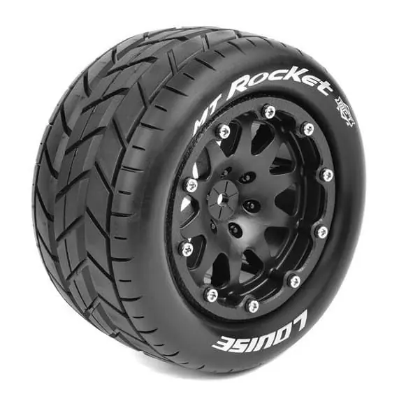 Louise RC Pneus + Jantes MFT - MT-ROCKET - Monster Truck 1/10 - Hex 12mm - LR-T3307SB Achat Immédiat