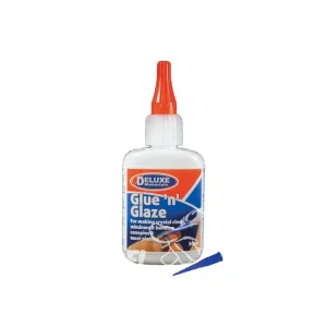 DELUXE MATERIALS colle ad55 GLUE N GLAZE Colle spéciale parties vitrées en plastique Prix Cassé