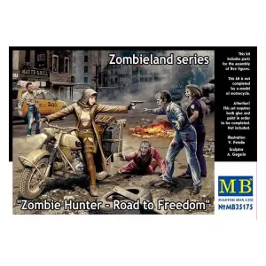 Pas Cher Master Box maquette militaire 35175 CHASSEURS DE ZOMBIES LA ROUTE DE LA LIBERTÉ 1/35