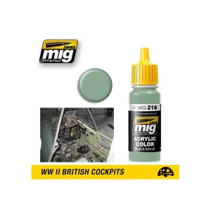 Top Vente MIG peinture authentique 219 FS34226 (BS283) Vert interieur 17ml
