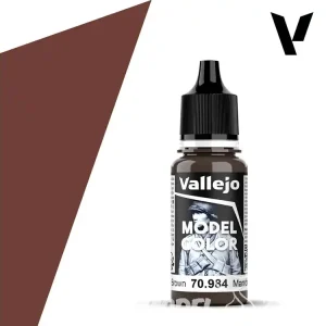Vallejo Peinture Acrylique Model Color 70984 Marron mat FS30108 - RAL8011 18ml Offre Du Jour