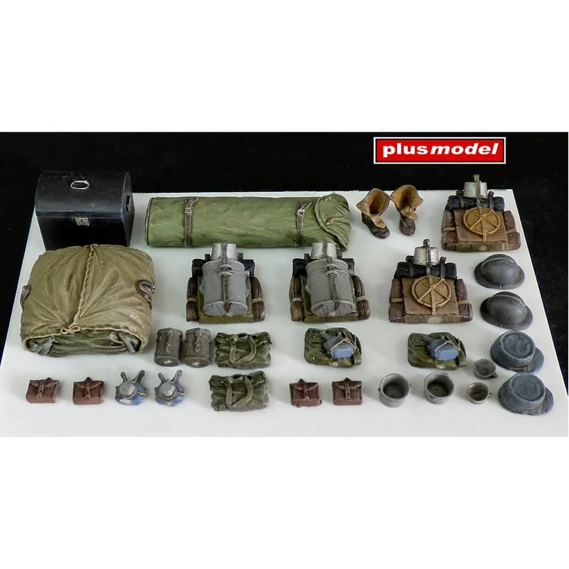 Accessoires de dioramas Sacs à dos français (WWI) - Plus Model Expédition Rapide