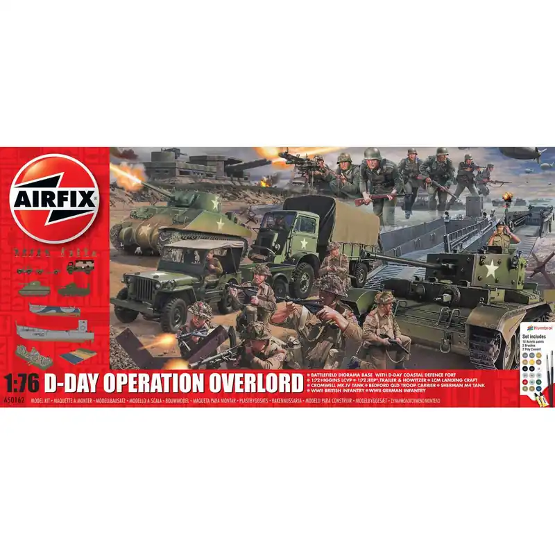 Paiement Sécurisé Diorama 1/76 75ème anniversaire D-Day - Opération Overlord Gift Set - Airfix