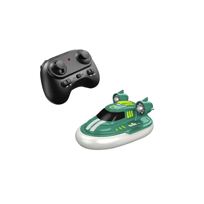 Bateau électrique radiocommandé Mini Aéroglisseur Vert RTR Promotion Saisonnière