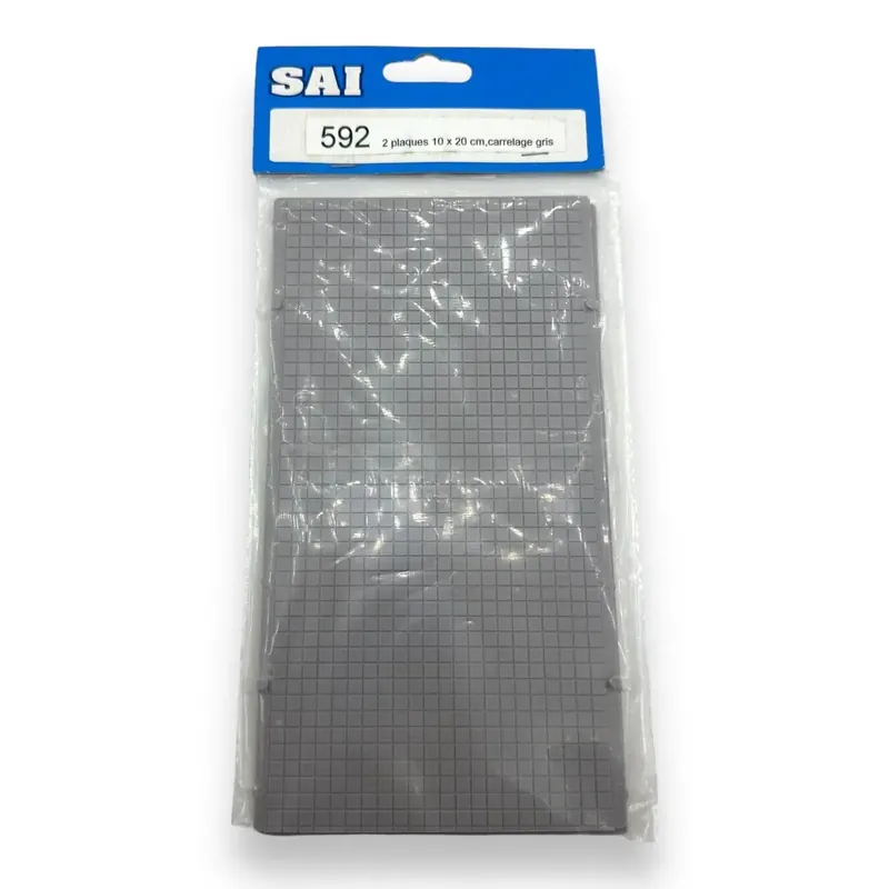 Expédition Rapide 2 Plaques de carrelage gris - Sai 592