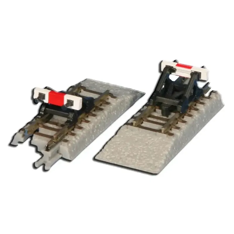 2 rails droits de 42 mm avec butoir - Rokuhan 7297029 - Z 1/220 Solde