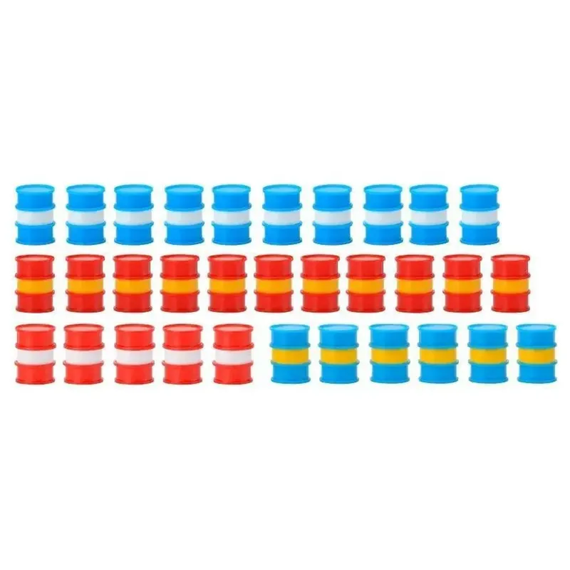 Haute Qualité 32 Barils à essence de Shell, ARAL et ESSO KIBRI 39386 - HO 1/87 -
