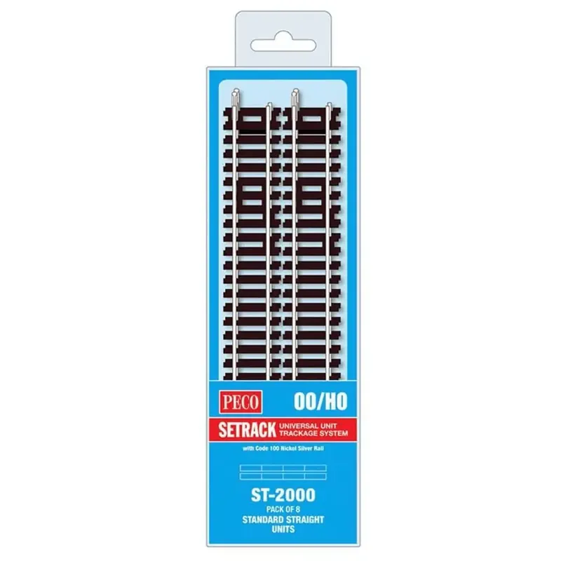 Seulement Aujourd'hui 8 rails droits 168 mm Peco ST2000 - HO 1/87 - Code 100