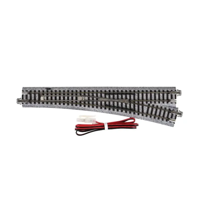 Usine Directe Aiguillage électrique à droite 15° unitrack ( EP718-15R ) - Kato K20-203 - N 1/160 - 2R