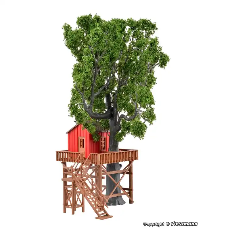 Authentique Cabane dans les arbres - VOLLMER 43601 - HO 1/87 - 90 x 85 x 90 mm