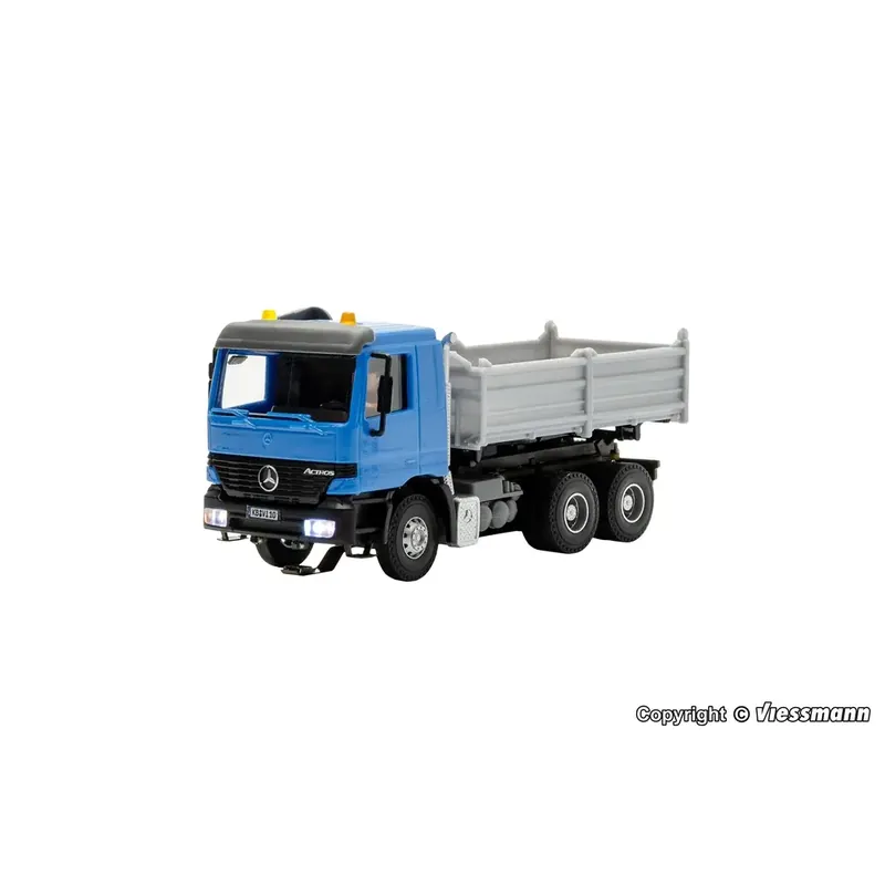 Camion benne motorisé Mercedes-Benz ACTROS Viessmann 8010 - HO 1/87 livrée Bleue Meilleur Choix
