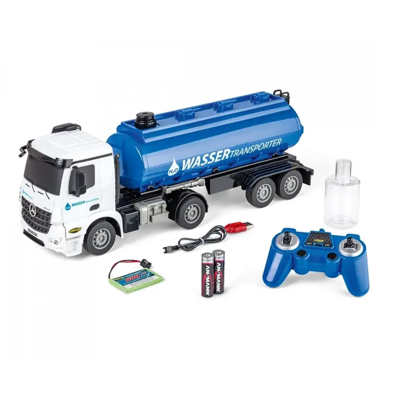 Camion Mercedes-Benz Arocs transporteur d‘eau 100% RTR - Carson 500907665 - 1/26 Prix Promo