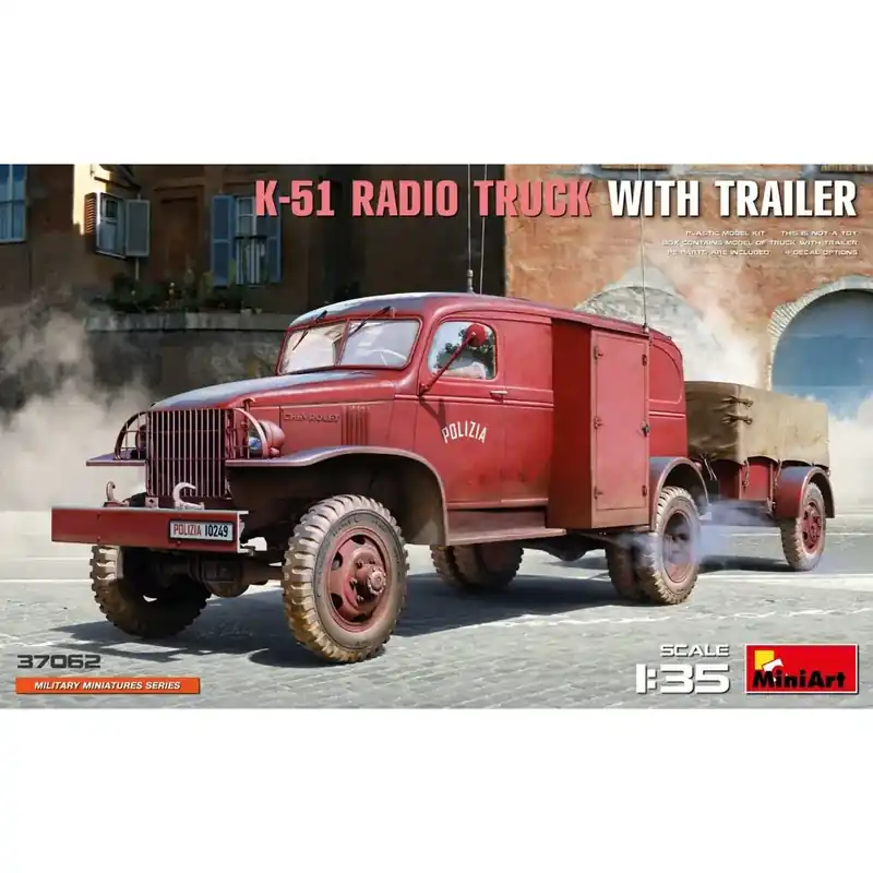 Camion Radio K-51 Chevrolet G506 avec remorque à assembler - Miniart 550049005 - 1/35 Authentique