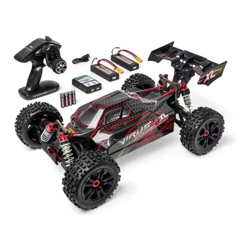 Carson 500409080 Virus 4.2 XL 1 8 4WD Brushless Buggy 100% RTR noir/rouge Certifié