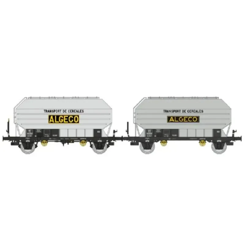Populaire Coffret de 2 wagons céréaliers FRANGECO « ALGECO » - REE WB893 - SNCF - HO 1/87 - EP III
