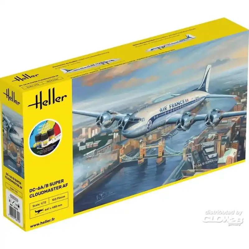 Nouvel Arrivage DC6 Super Cloudmaster AF - HELLER 56315 - 1/72