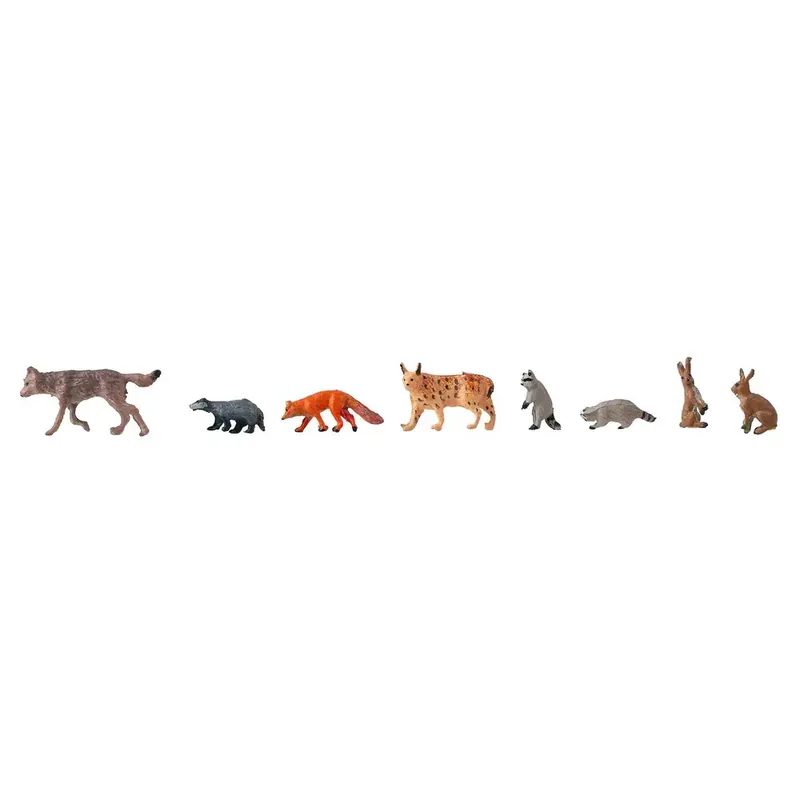 Ensemble de 8 animaux de la forêt Faller 151915 - HO 1/87 Expédition Rapide