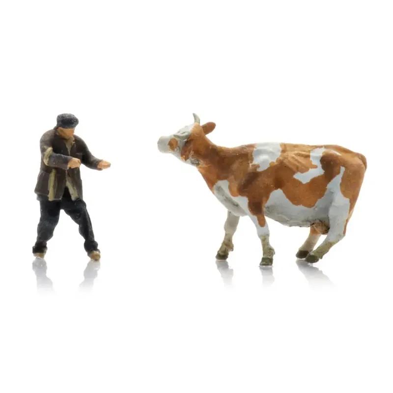 Fermier avec vache obstinée - ARTITEC 5220014 - Z 1/220 Retour Gratuit
