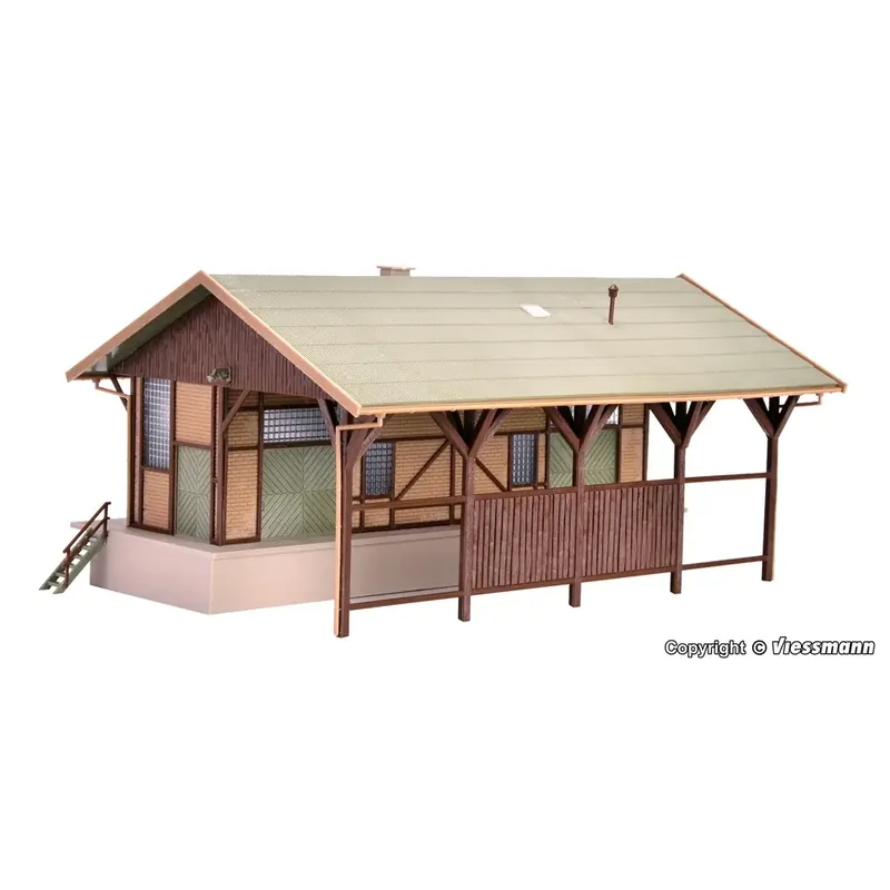 Super Prix Hangar à marchandises - Vollmer 45700 - HO 1/87 - 260 x 160 x 110 mm