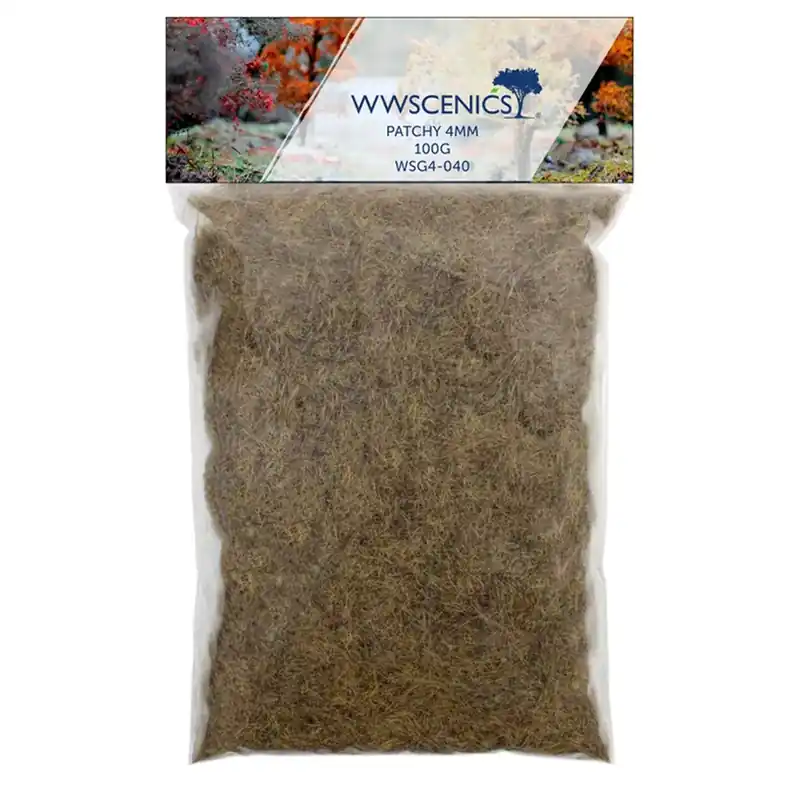 Nouvel Arrivage Herbe statique "Patchy" 4 mm - WWSCENICS WSG4-040 - 100 g