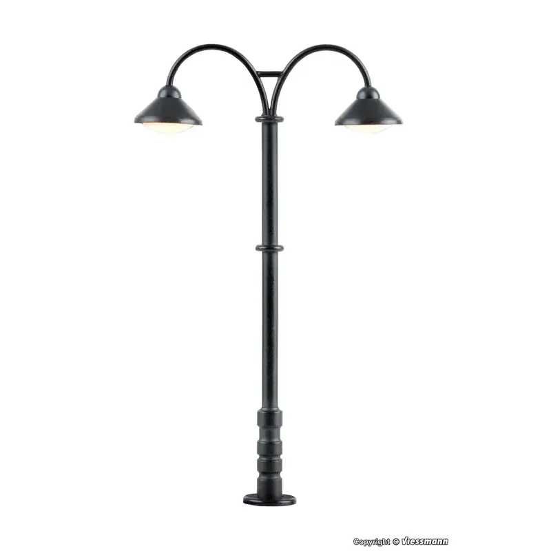Lampe de quai double Baden-Baden Viessmann 6109 LED - HO 1/87 - hauteur 74 mm Achetez Aujourd'hui