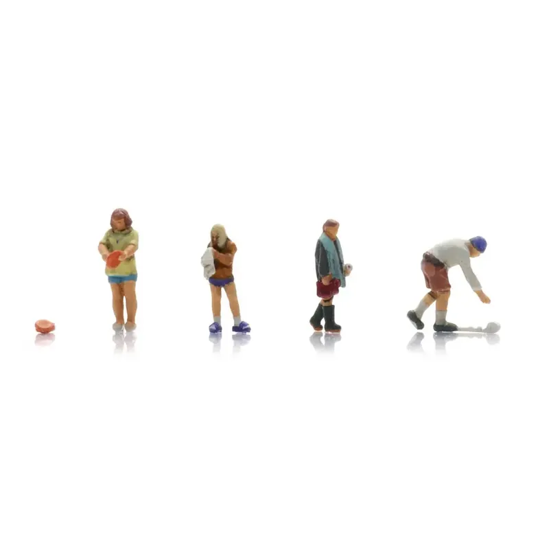 Bon Marché La vie en camping - 4 personnages matinaux - ARTITEC 5160024 - N 1/160