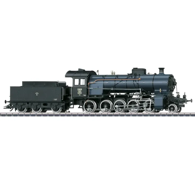 Locomotive à vapeur avec tender séparé, série C 5/6 "Eléphant" - Märklin 39253 - HO 1/87 - CFF - Ep IV-V - Digital sound fumigène - 3R Offre Exclusive